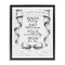 Stupell Industries Elegant Banner Laundry Schedule Floating Frame, design by Lettered and Lined